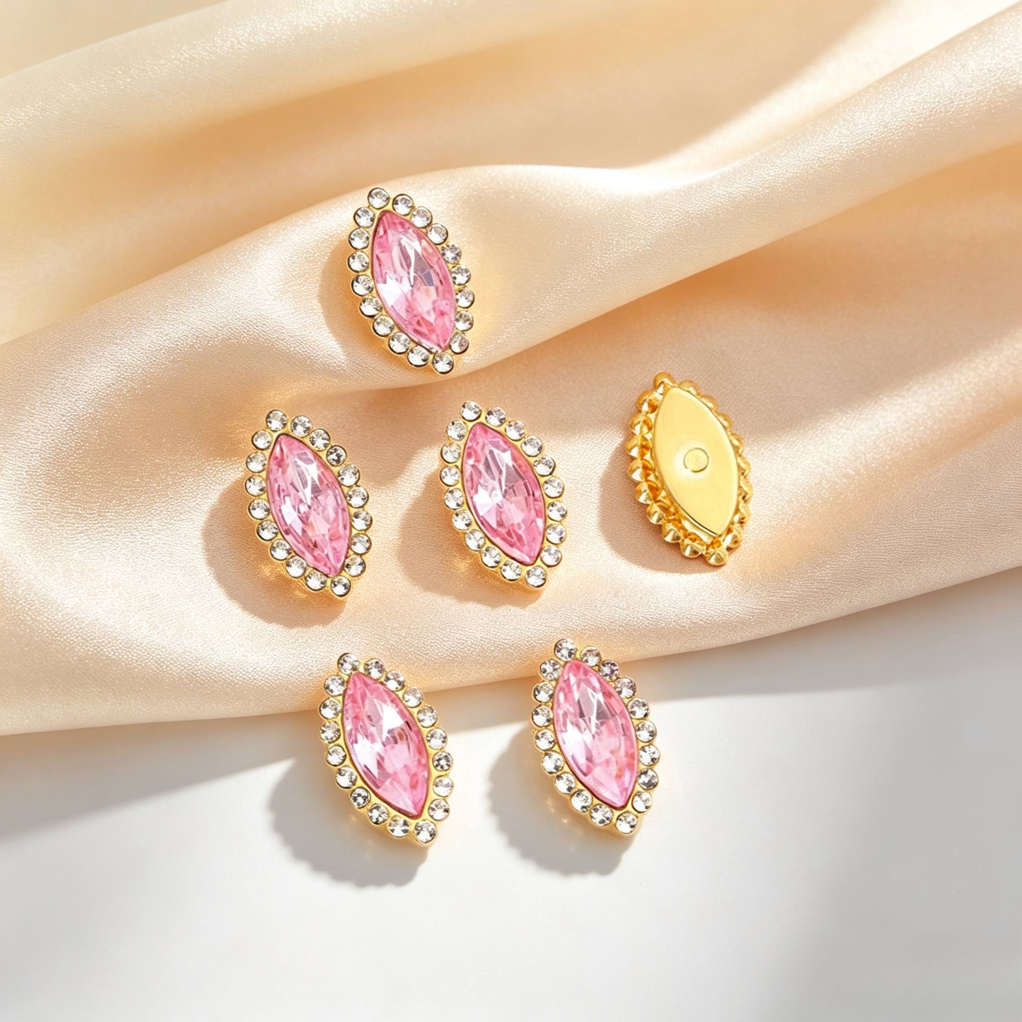 41pcs Mixed Color Marquise Rhinestone Patches for Crafts